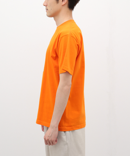 cabaret poval（キャバレーポバール）の「【cabaret poval / キャバレーポバール】Ecobubble S/S Tシャツ（Tシャツ/カットソー・メンズ・ホワイト/オレンジ・LARGE/X-LARGE）」の5枚目の写真