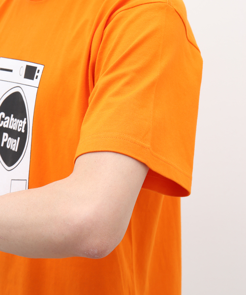 cabaret poval（キャバレーポバール）の「【cabaret poval / キャバレーポバール】Ecobubble S/S Tシャツ（Tシャツ/カットソー・メンズ・ホワイト/オレンジ・LARGE/X-LARGE）」の10枚目の写真
