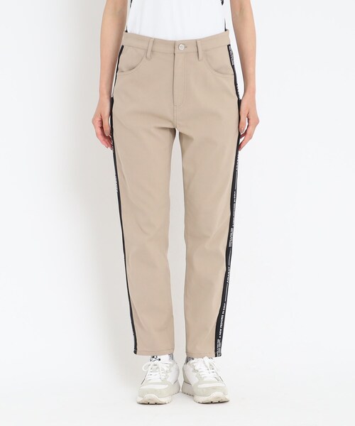adabat（アダバット）の「◆サイドテープロゴ ストレッチパンツ（その他パンツ・レディース・ナチュラル/カーキ/ダークネイビー・36/38/40）」の10枚目の写真