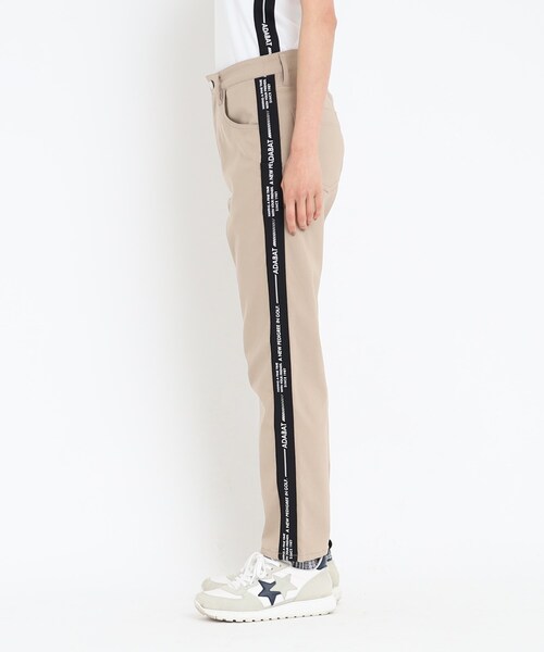 adabat（アダバット）の「◆サイドテープロゴ ストレッチパンツ（その他パンツ・レディース・ナチュラル/カーキ/ダークネイビー・36/38/40）」の11枚目の写真