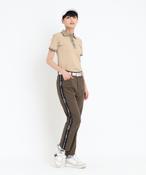 adabat（アダバット）の「◆サイドテープロゴ ストレッチパンツ（その他パンツ・レディース・ナチュラル/カーキ/ダークネイビー・36/38/40）」の21枚目の写真