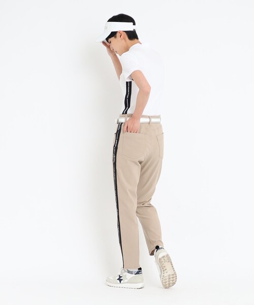 adabat（アダバット）の「◆サイドテープロゴ ストレッチパンツ（その他パンツ・レディース・ナチュラル/カーキ/ダークネイビー・36/38/40）」の8枚目の写真