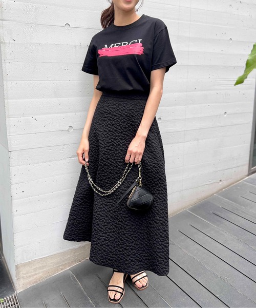 PICCIN（ピッチン）の「ラバープリントTシャツ（Tシャツ/カットソー・レディース・ブラック/オフホワイト/ブルー・M）」の10枚目の写真