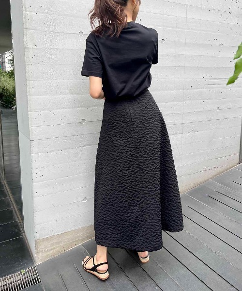 PICCIN（ピッチン）の「ラバープリントTシャツ（Tシャツ/カットソー・レディース・ブラック/オフホワイト/ブルー・M）」の9枚目の写真