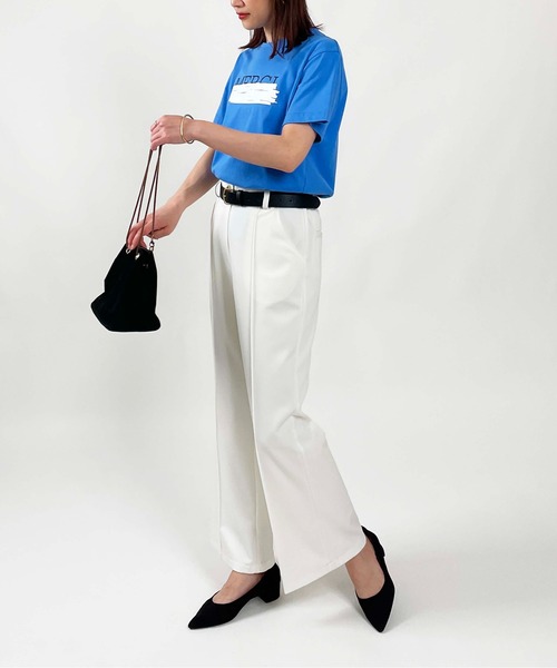 PICCIN（ピッチン）の「ラバープリントTシャツ（Tシャツ/カットソー・レディース・ブラック/オフホワイト/ブルー・M）」の17枚目の写真