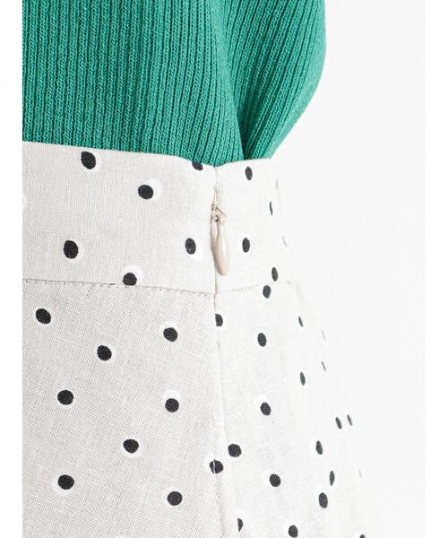 Te chichi（テチチ）の「麻混変形ドットロングフレアスカート（スカート・レディース・ベージュ/ブラウン・F）」の22枚目の写真