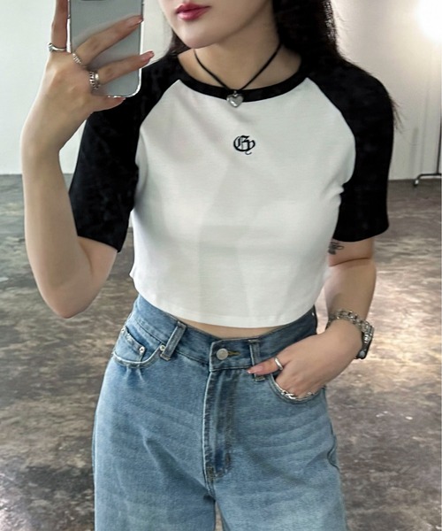 EPIMI E'PIMMY（エピミエピミー）の「オリジナルロゴラグランTシャツ（Tシャツ/カットソー・レディース・オートミール/オフホワイト・MEDIUM）」の2枚目の写真