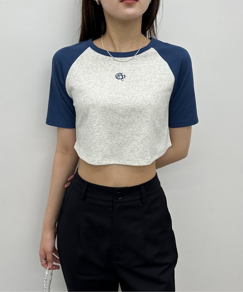 EPIMI E'PIMMY（エピミエピミー）の「オリジナルロゴラグランTシャツ（Tシャツ/カットソー・レディース・オートミール/オフホワイト・MEDIUM）」の7枚目の写真