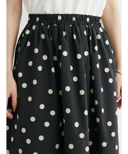 ELENCARE DUE（エレンカーレデュエ）の「・ELENCARE　DUE　ドットタフタスカート（スカート・レディース・アイボリー/ブラック・FREE）」の7枚目の写真