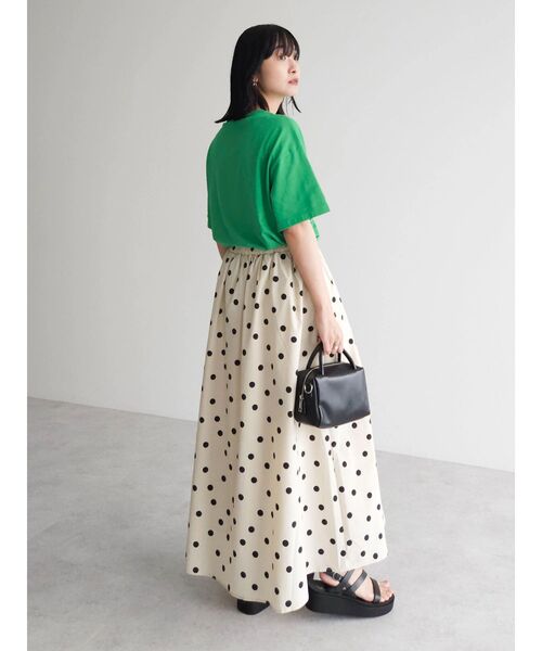 ELENCARE DUE（エレンカーレデュエ）の「・ELENCARE　DUE　ドットタフタスカート（スカート・レディース・アイボリー/ブラック・FREE）」の11枚目の写真