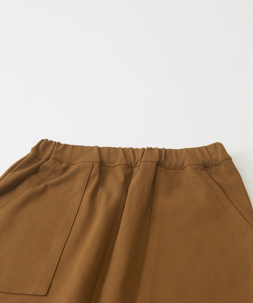CUBE SUGAR（キューブシュガー）の「無地カットツイルイージーベイカースカート（スカート・レディース・キャメル/グリーン/ワイン/ブラック・M）」の21枚目の写真