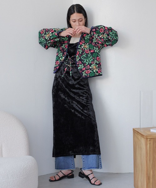 LOWRYS FARM(ローリーズファーム)の「リバーシブルキルティングカーディガン 966565(カーディガン/ボレロ・レディース・ブラック/ネイビー・FREE)」の3枚目の写真