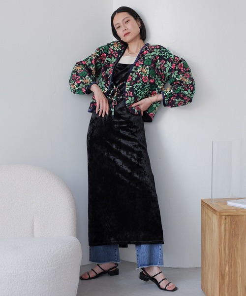 LOWRYS FARM(ローリーズファーム)の「リバーシブルキルティングカーディガン 966565(カーディガン/ボレロ・レディース・ブラック/ネイビー・FREE)」の5枚目の写真