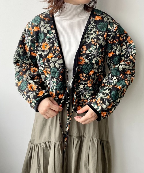 LOWRYS FARM(ローリーズファーム)の「リバーシブルキルティングカーディガン 966565(カーディガン/ボレロ・レディース・ブラック/ネイビー・FREE)」の9枚目の写真