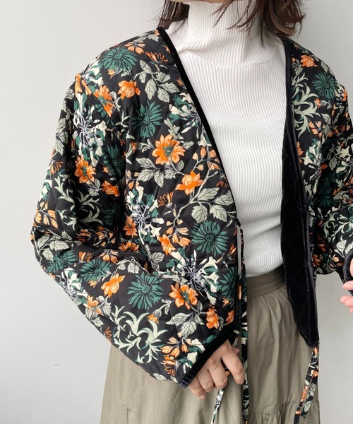 LOWRYS FARM(ローリーズファーム)の「リバーシブルキルティングカーディガン 966565(カーディガン/ボレロ・レディース・ブラック/ネイビー・FREE)」の10枚目の写真