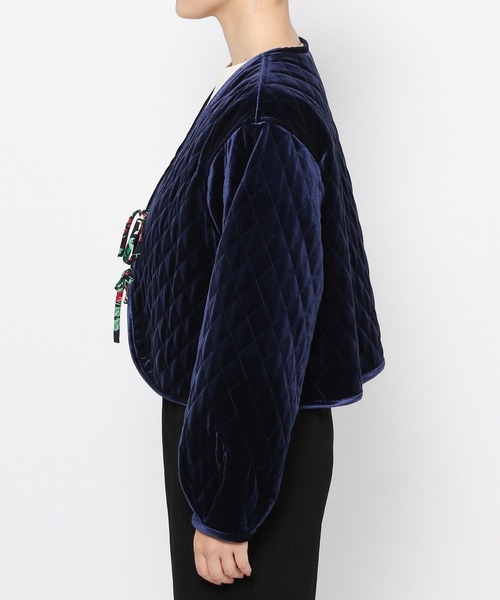 LOWRYS FARM(ローリーズファーム)の「リバーシブルキルティングカーディガン 966565(カーディガン/ボレロ・レディース・ブラック/ネイビー・FREE)」の14枚目の写真