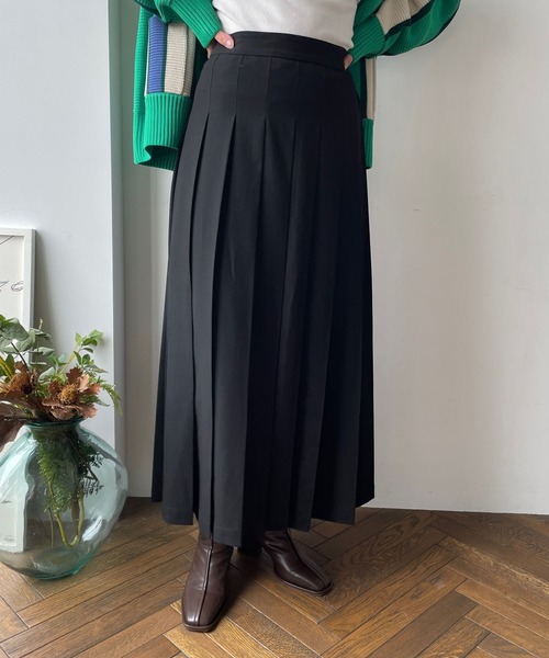 LOWRYS FARM（ローリーズファーム）の「ＴＲプリーツスカート　965189（スカート・レディース・グレー/ブラック/アイボリー・SHORT/LONG）」の8枚目の写真