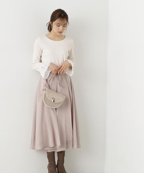 PROPORTION BODY DRESSING(プロポーションボディドレッシング)の「<E>シアータックフレアスカート / 1213227800(スカート・レディース・ベージュ/ダークグレー/ピンク・MEDIUM/SMALL)」の21枚目の写真