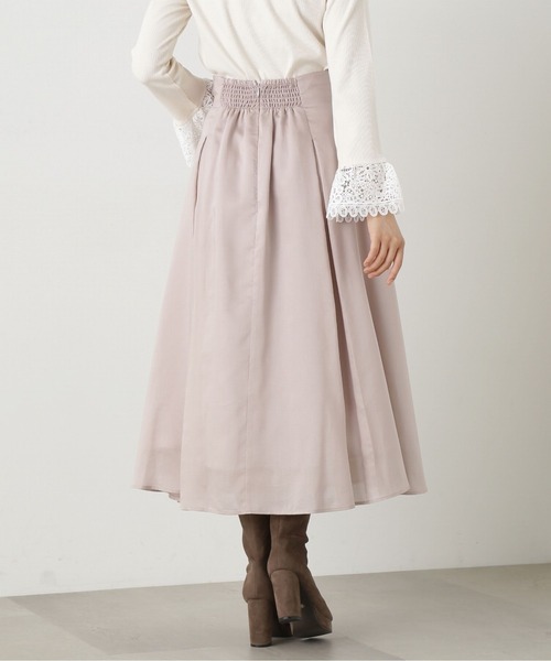 PROPORTION BODY DRESSING(プロポーションボディドレッシング)の「<E>シアータックフレアスカート / 1213227800(スカート・レディース・ベージュ/ダークグレー/ピンク・MEDIUM/SMALL)」の11枚目の写真