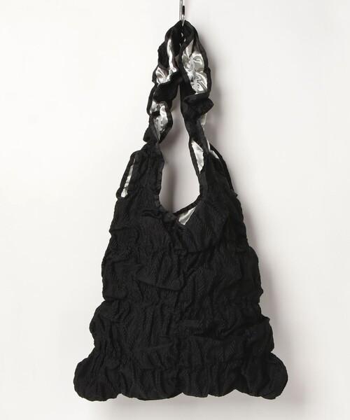 Casselini（キャセリーニ）の「【CASSELINI/キャセリーニ】シャーリングトートバッグ（トートバッグ・レディース・ブラック/ライトパープル・FREE）」の6枚目の写真