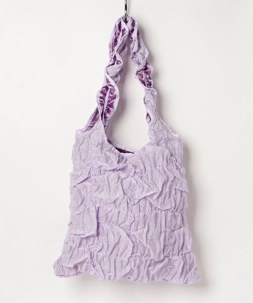 Casselini（キャセリーニ）の「【CASSELINI/キャセリーニ】シャーリングトートバッグ（トートバッグ・レディース・ブラック/ライトパープル・FREE）」の7枚目の写真