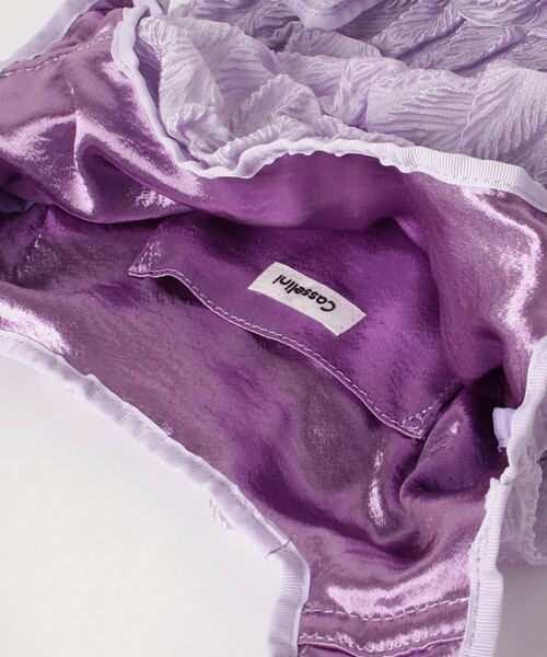 Casselini（キャセリーニ）の「【CASSELINI/キャセリーニ】シャーリングトートバッグ（トートバッグ・レディース・ブラック/ライトパープル・FREE）」の10枚目の写真