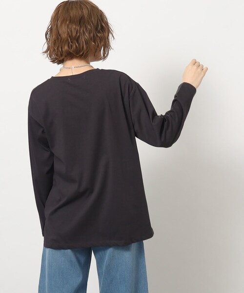 grove（グローブ）の「◆1枚あると便利なベーシック大人ロングTシャツ（Tシャツ/カットソー・レディース・アイボリー系/チャコール/ベージュ系その他4/アイボリー・02/03/04/01/05）」の10枚目の写真