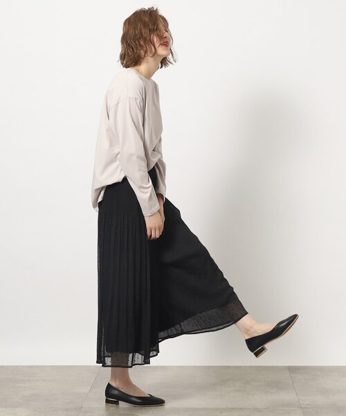 grove（グローブ）の「◆1枚あると便利なベーシック大人ロングTシャツ（Tシャツ/カットソー・レディース・アイボリー系/チャコール/ベージュ系その他4/アイボリー・02/03/04/01/05）」の13枚目の写真