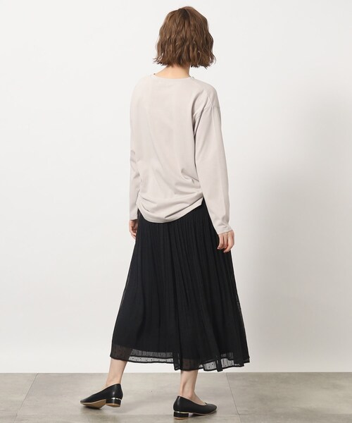 grove（グローブ）の「◆1枚あると便利なベーシック大人ロングTシャツ（Tシャツ/カットソー・レディース・アイボリー系/チャコール/ベージュ系その他4/アイボリー・02/03/04/01/05）」の14枚目の写真