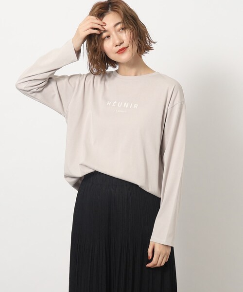 grove（グローブ）の「◆1枚あると便利なベーシック大人ロングTシャツ（Tシャツ/カットソー・レディース・アイボリー系/チャコール/ベージュ系その他4/アイボリー・02/03/04/01/05）」の15枚目の写真