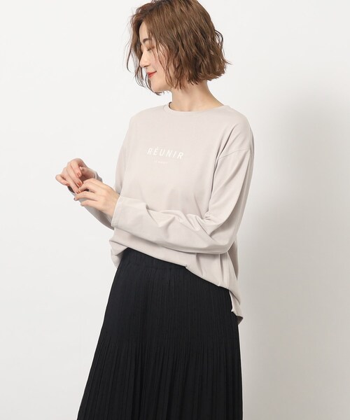 grove（グローブ）の「◆1枚あると便利なベーシック大人ロングTシャツ（Tシャツ/カットソー・レディース・アイボリー系/チャコール/ベージュ系その他4/アイボリー・02/03/04/01/05）」の16枚目の写真