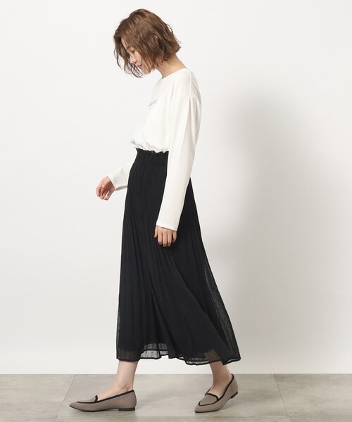 grove（グローブ）の「◆1枚あると便利なベーシック大人ロングTシャツ（Tシャツ/カットソー・レディース・アイボリー系/チャコール/ベージュ系その他4/アイボリー・02/03/04/01/05）」の19枚目の写真