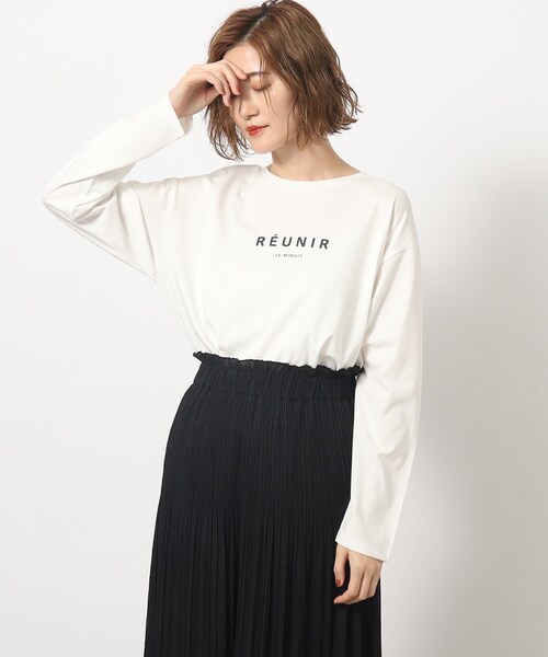 grove（グローブ）の「◆1枚あると便利なベーシック大人ロングTシャツ（Tシャツ/カットソー・レディース・アイボリー系/チャコール/ベージュ系その他4/アイボリー・02/03/04/01/05）」の21枚目の写真