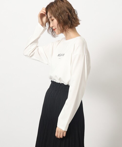 grove（グローブ）の「◆1枚あると便利なベーシック大人ロングTシャツ（Tシャツ/カットソー・レディース・アイボリー系/チャコール/ベージュ系その他4/アイボリー・02/03/04/01/05）」の22枚目の写真