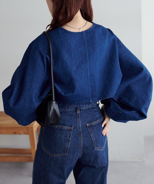 DISCOAT（ディスコート）の「【SET ITEM】デニムビスチェ付きボレロ 