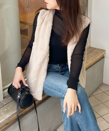 fake fur vest