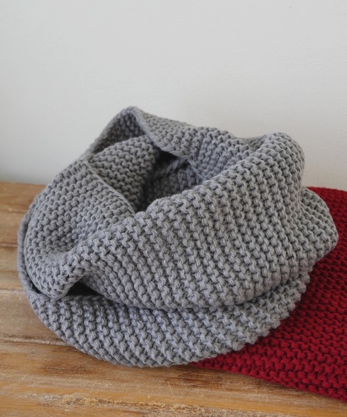 Port（ポート）の「ベーシック デザイン ニット スヌード / ネックウォーマー #_（ネックウォーマー/スヌード・レディース・ブラック/ホワイト/グレー/ベージュ/ブラウン/レッド・FREE）」の10枚目の写真