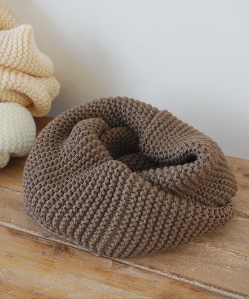 Port（ポート）の「ベーシック デザイン ニット スヌード / ネックウォーマー #_（ネックウォーマー/スヌード・レディース・ブラック/ホワイト/グレー/ベージュ/ブラウン/レッド・FREE）」の11枚目の写真