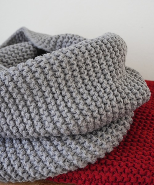 Port（ポート）の「ベーシック デザイン ニット スヌード / ネックウォーマー #_（ネックウォーマー/スヌード・レディース・ブラック/ホワイト/グレー/ベージュ/ブラウン/レッド・FREE）」の15枚目の写真