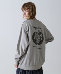 AVIREX | FADE WASH SWEAT SHIRT "TOMCAT"/ フェイドウォッシュスウェット"トムキャット"(スウェット)