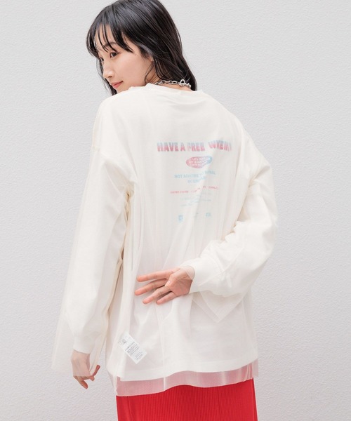 セール】レイヤードチュール2P 979255（Tシャツ/カットソー