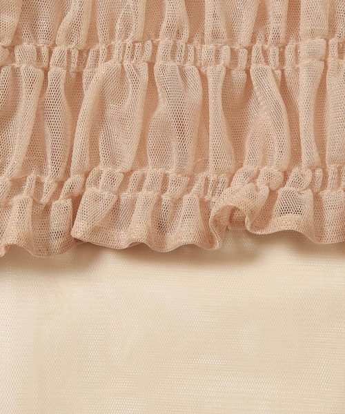 LOWRYS FARM（ローリーズファーム）の「レイヤードチュール２Ｐ 979255（Tシャツ/カットソー・レディース・ブラック/ベージュ/アイボリー/グレー・FREE）」の8枚目の写真