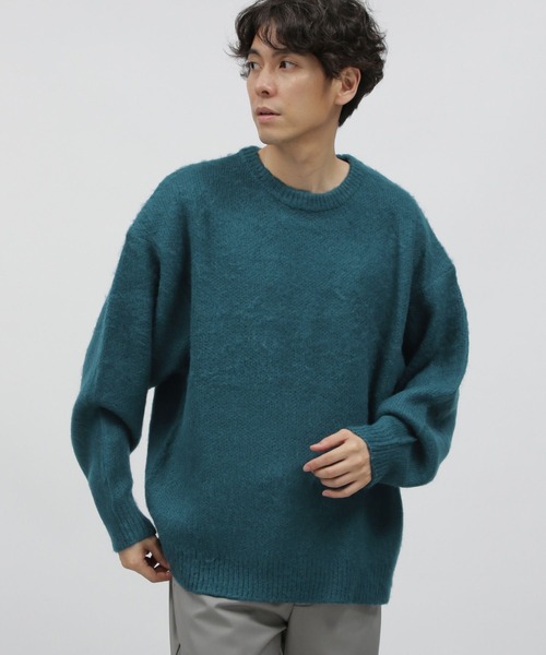 LAKOLE（ラコレ）の「モヘアライクシャギープルオーバー / 903959（ニット/セーター・メンズ・ブルー/オレンジ/サックスブルー/ライトグリーン/イエロー・LARGE/MEDIUM/X-LARGE）」の4枚目の写真