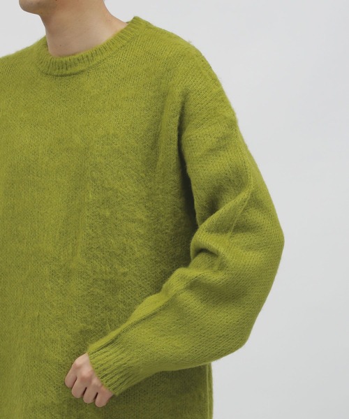 LAKOLE（ラコレ）の「モヘアライクシャギープルオーバー / 903959（ニット/セーター・メンズ・ブルー/オレンジ/サックスブルー/ライトグリーン/イエロー・LARGE/MEDIUM/X-LARGE）」の18枚目の写真