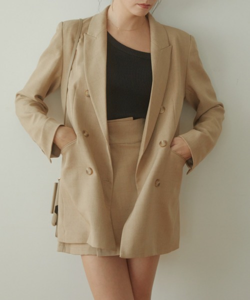 ACYM（アシーム）の「Latte color tailer ジャケット（テーラードジャケット・レディース・ブラウン/ベージュ・FREE）」の7枚目の写真