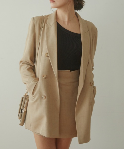 ACYM（アシーム）の「Latte color tailer ジャケット（テーラードジャケット・レディース・ブラウン/ベージュ・FREE）」の8枚目の写真