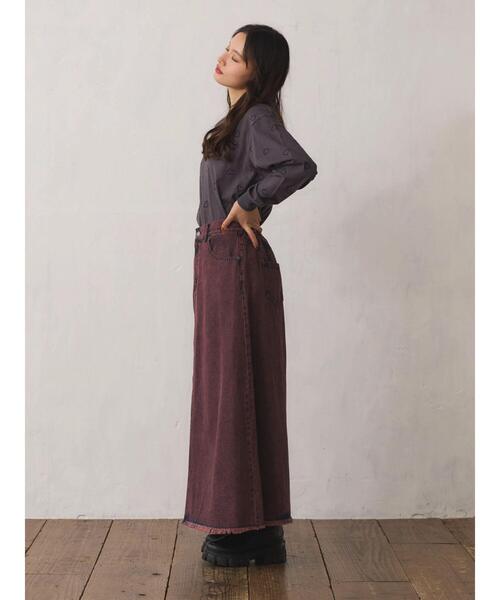 Green　Parks（グリーンパークス）の「・Double　Flags　ハート刺繍ロンT（Tシャツ/カットソー・レディース・ブラック/アイボリー/チャコールグレー・FREE）」の17枚目の写真