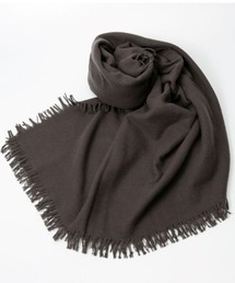 美品ASAUCE MELER 【メランジディップダイ ストライプリネンストール】 ASAUCE MELER(アソースメレ)】 メランジディップダイ ストライプ