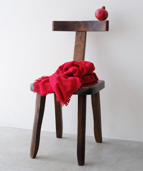 ASAUCE MELER（アソースメレ）の「【ASAUCE MELER】ファインラムエアリーソリッドウールストール / AM25F-ST16（ストール/ショール・レディース・ブラック/ベージュ/ライトグレー/ブラウン/レッド・FREE）」の7枚目の写真