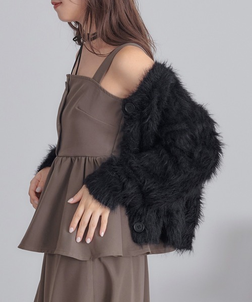 soie by apres jour mignon(ソワバイアプレジュールミニョン)の「【soie by apres jour mignon】ペプラムキャミ×フレアスカートセット【ZOZOTOWN限定アイテム】(ワンピース・レディース・ブラウン系その他/グレー・フリー)」の20枚目の写真